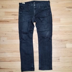 J. Crew 484 Stretch Slim Fit Faded Black Jeans 33 x 30